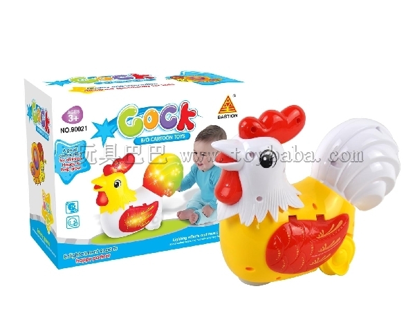Electric light music universal cartoon Rooster